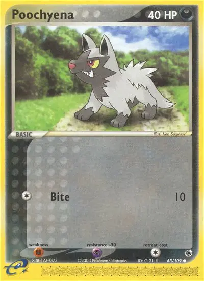 Poochyena — Ruby & Sapphire card #63