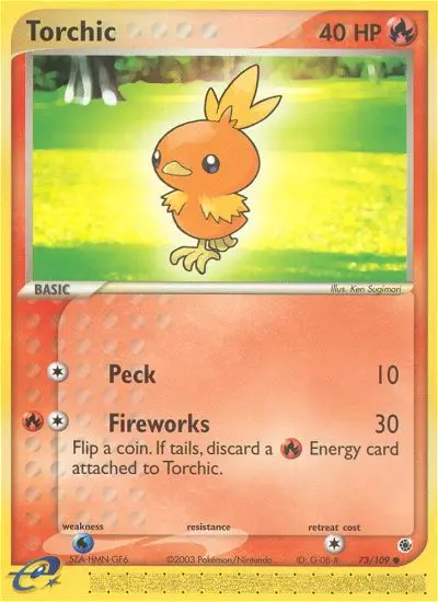 Torchic — Ruby & Sapphire card #73