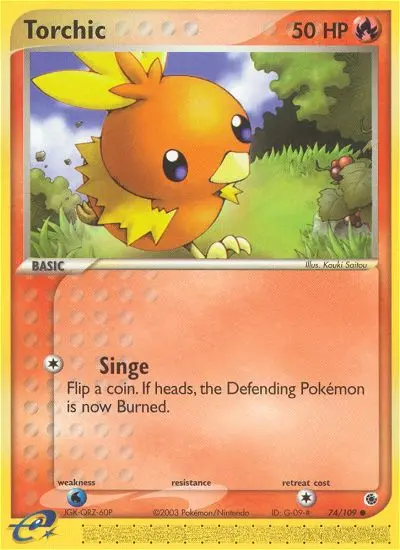 Torchic — Ruby & Sapphire card #74