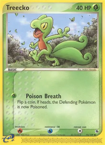 Treecko — Ruby & Sapphire card #75