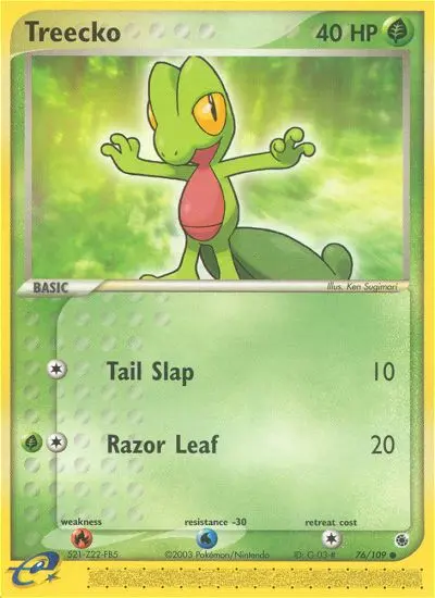 Treecko — Ruby & Sapphire card #76