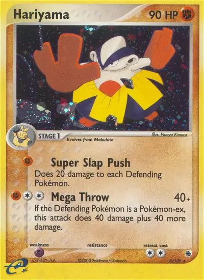 Hariyama — Ruby & Sapphire card #8