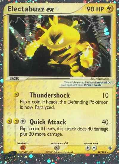 Electabuzz ex — Ruby & Sapphire card #97