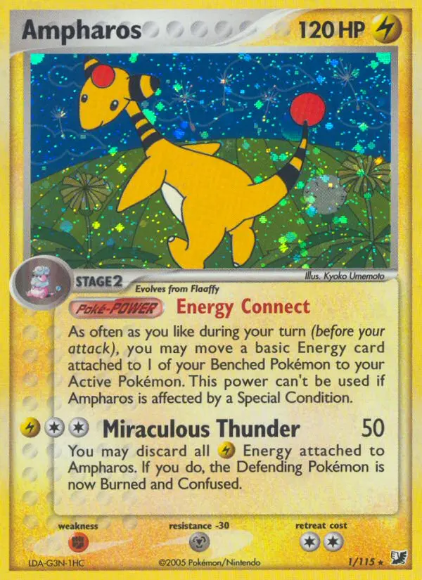 Ampharos — Unseen Forces card #1
