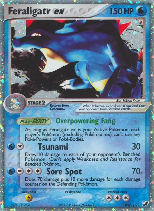 Feraligatr ex — Unseen Forces card #103