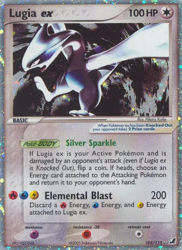 Lugia ex — Unseen Forces card #105