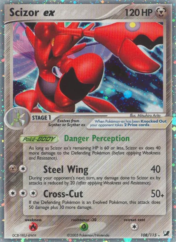 Scizor ex — Unseen Forces card #108