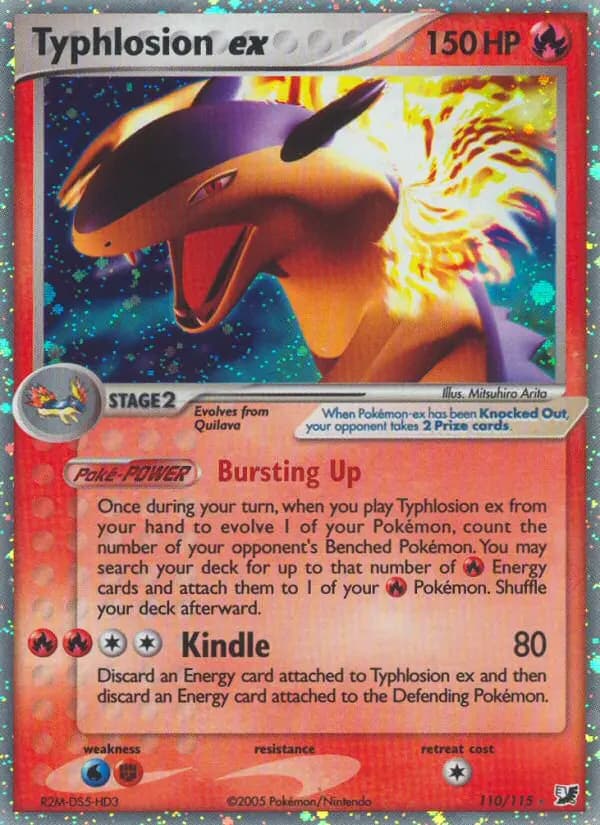 Typhlosion ex — Unseen Forces card #110
