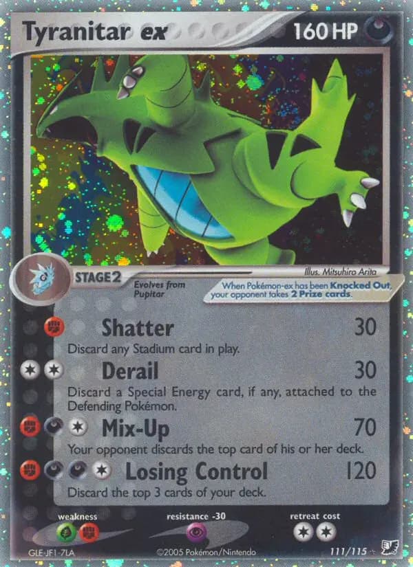 Tyranitar ex — Unseen Forces card #111