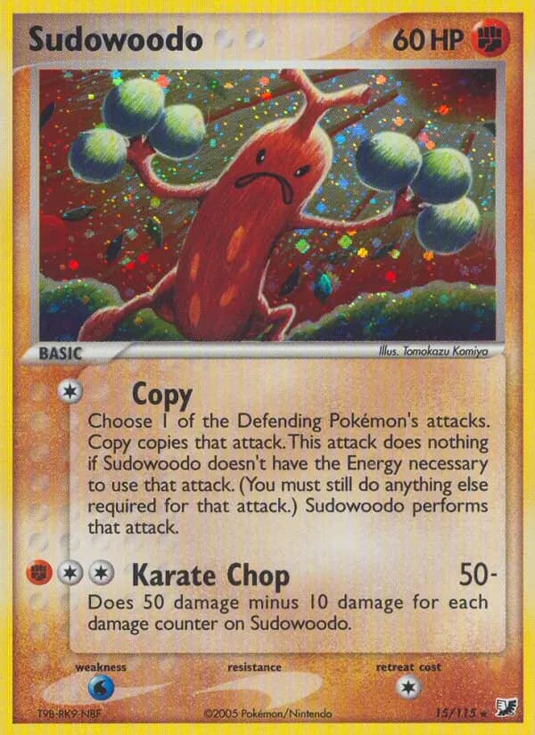 Sudowoodo — Unseen Forces card #15