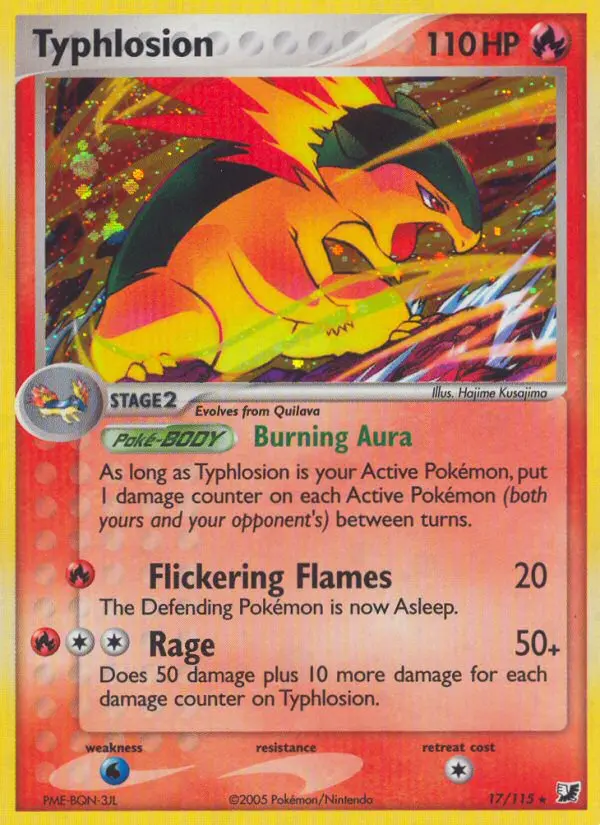Typhlosion — Unseen Forces card #17