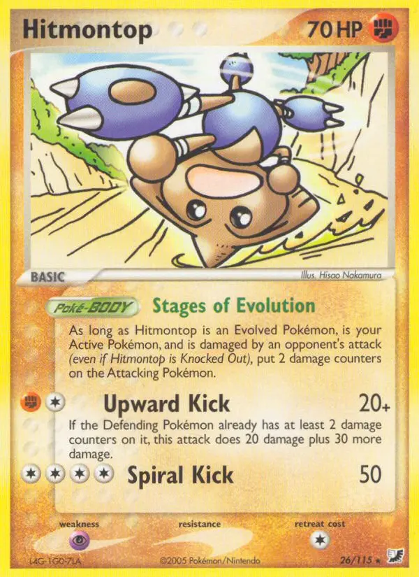 Hitmontop — Unseen Forces card #26