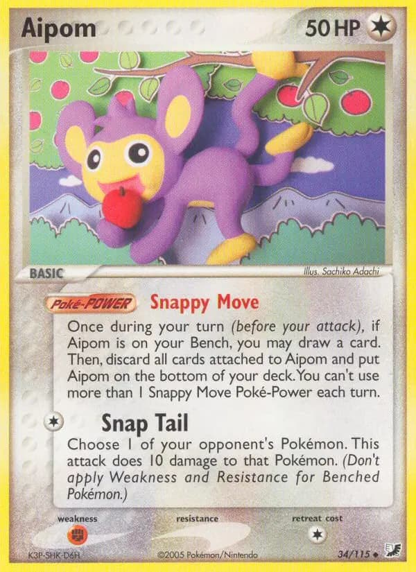 Aipom — Unseen Forces card #34