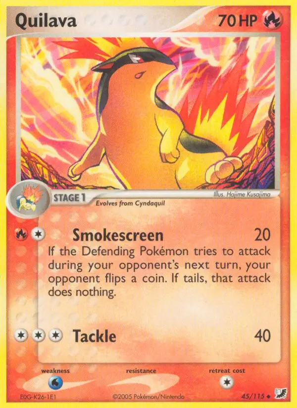 Quilava — Unseen Forces card #45