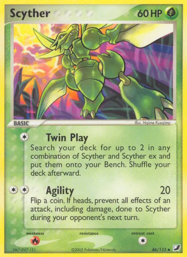 Scyther — Unseen Forces card #46