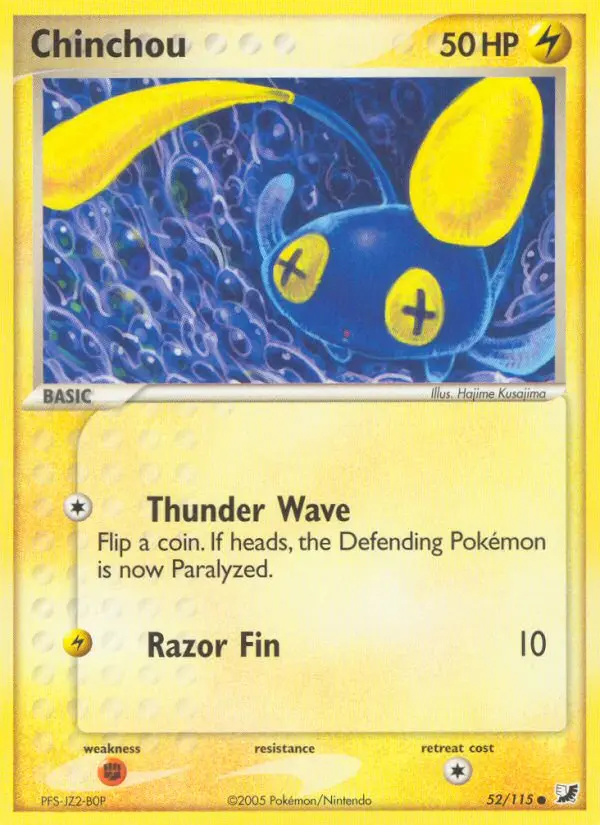 Chinchou — Unseen Forces card #52