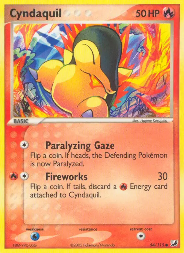 Cyndaquil — Unseen Forces card #54