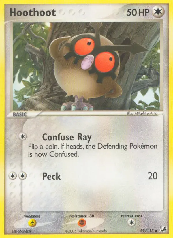 Hoothoot — Unseen Forces card #59