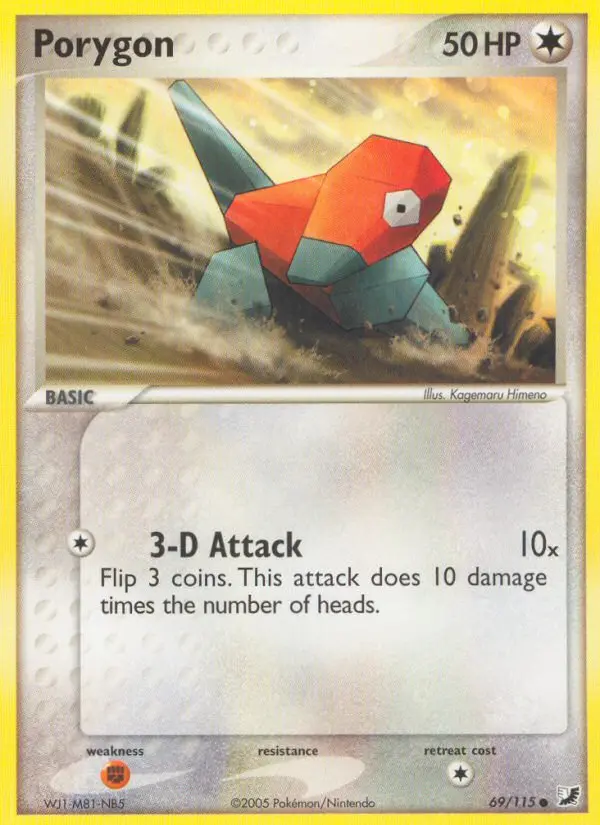 Porygon — Unseen Forces card #69