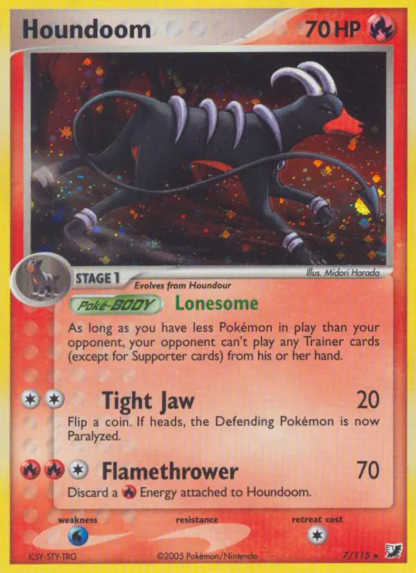 Houndoom — Unseen Forces card #7