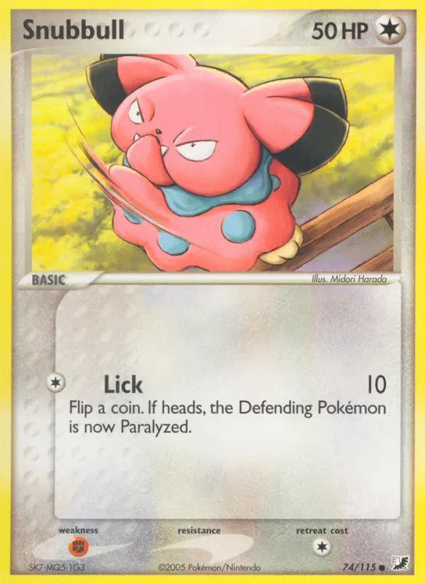 Snubbull — Unseen Forces card #74