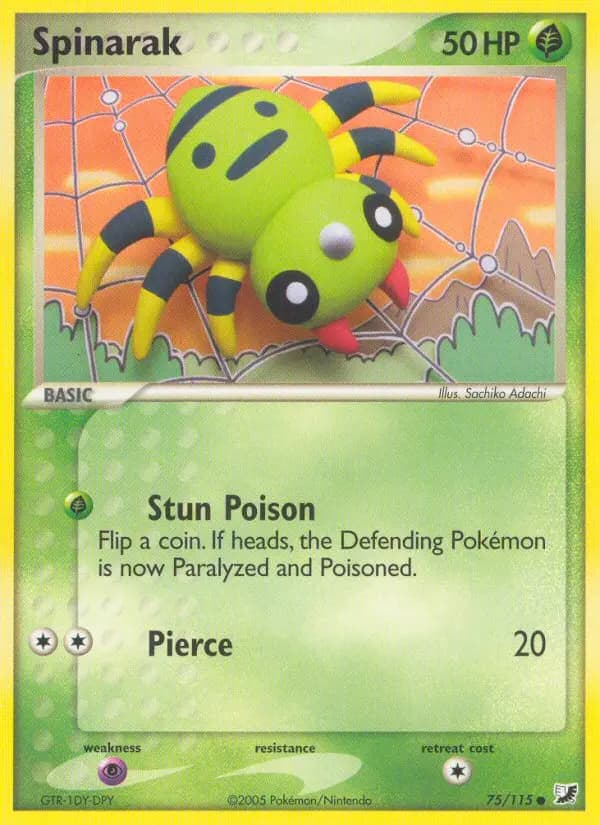 Spinarak — Unseen Forces card #75