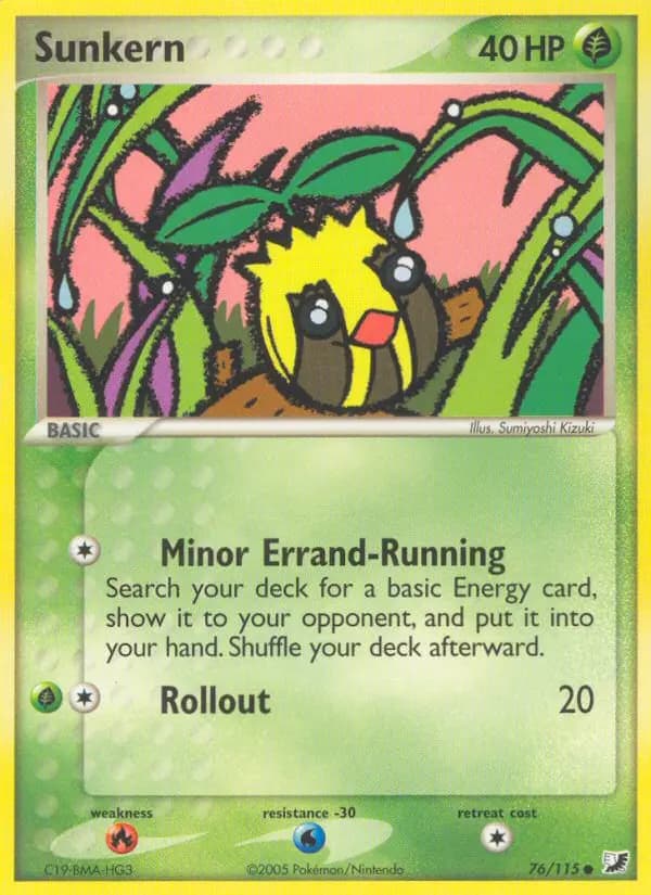 Sunkern — Unseen Forces card #76