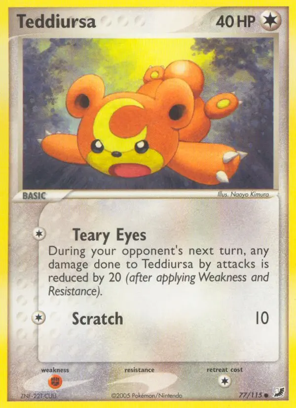 Teddiursa — Unseen Forces card #77