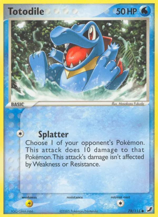 Totodile — Unseen Forces card #78