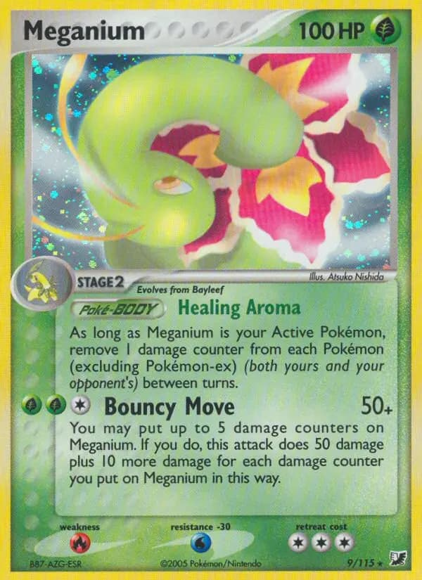Meganium — Unseen Forces card #9