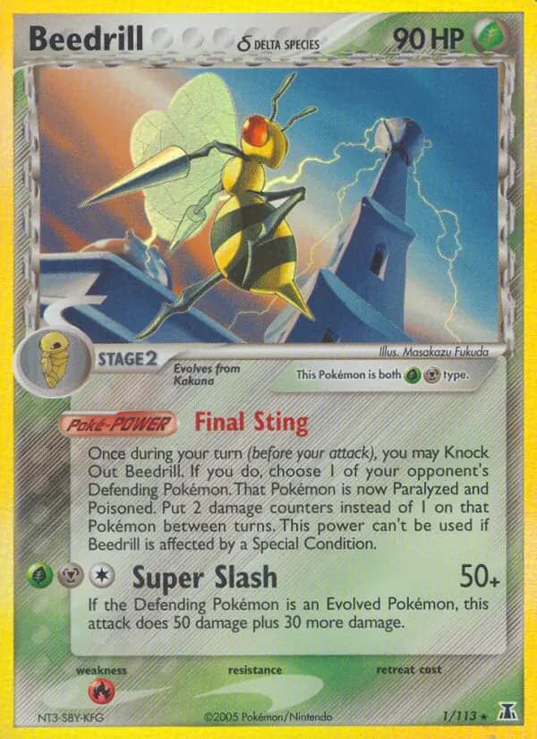 Beedrill δ — Delta Species card #1