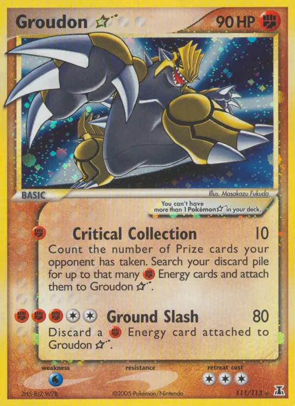 Groudon Star — Delta Species card #111
