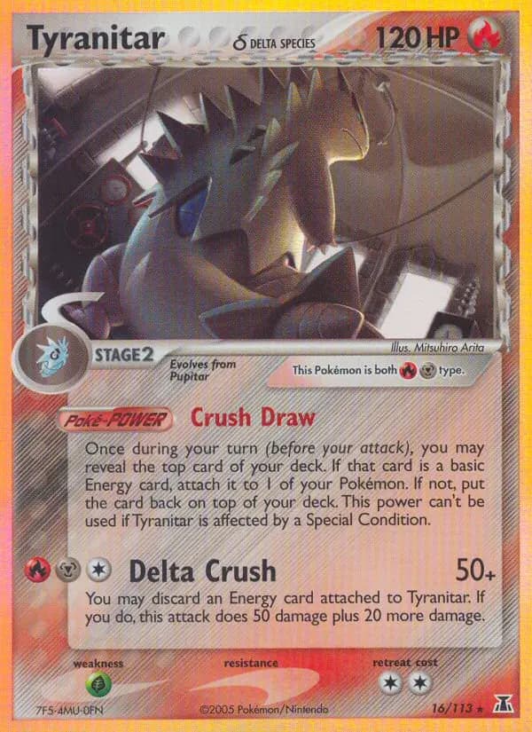 Tyranitar δ — Delta Species card #16