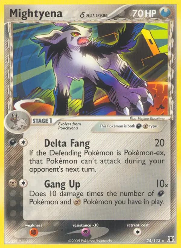 Mightyena δ — Delta Species card #24