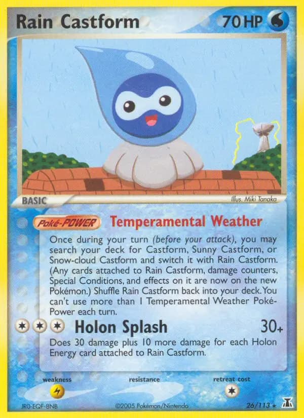 Rain Castform — Delta Species card #26