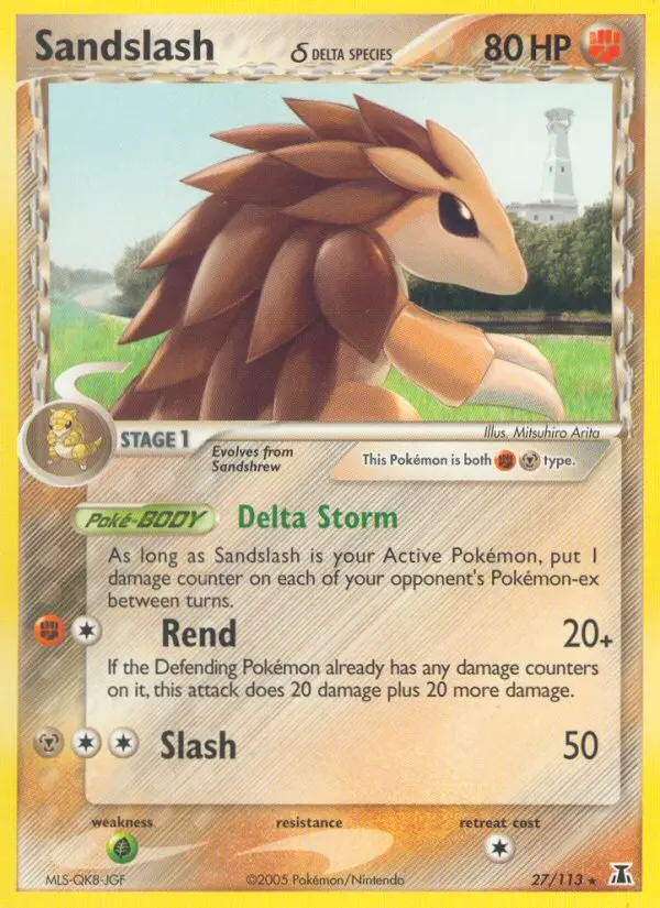 Sandslash δ — Delta Species card #27