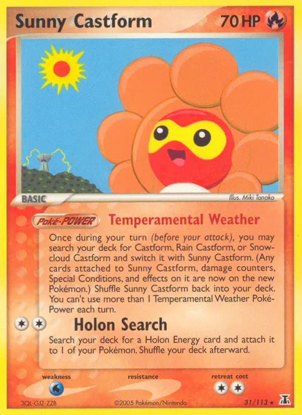 Sunny Castform — Delta Species card #31