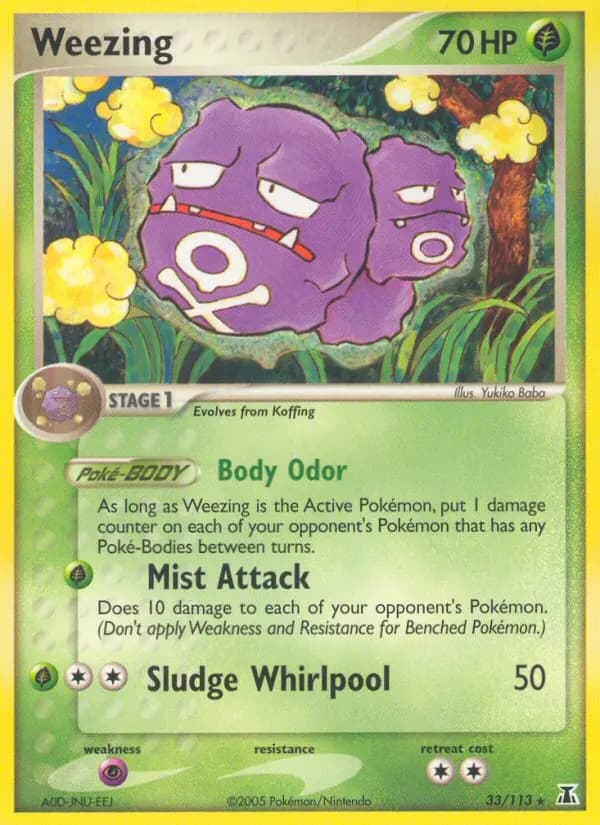 Weezing — Delta Species card #33