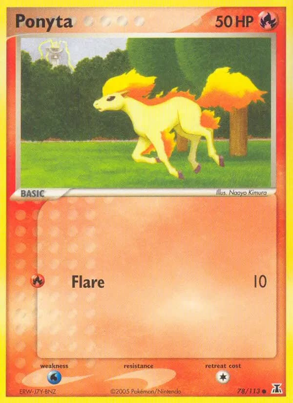 Ponyta — Delta Species card #78