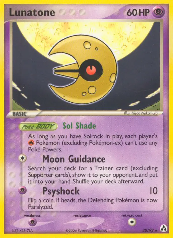 Lunatone — Legend Maker card #20