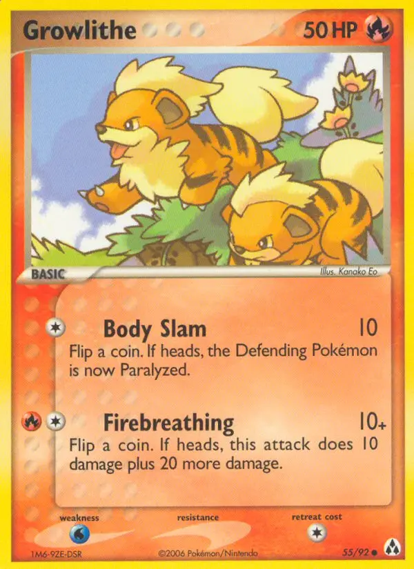 Growlithe — Legend Maker card #55
