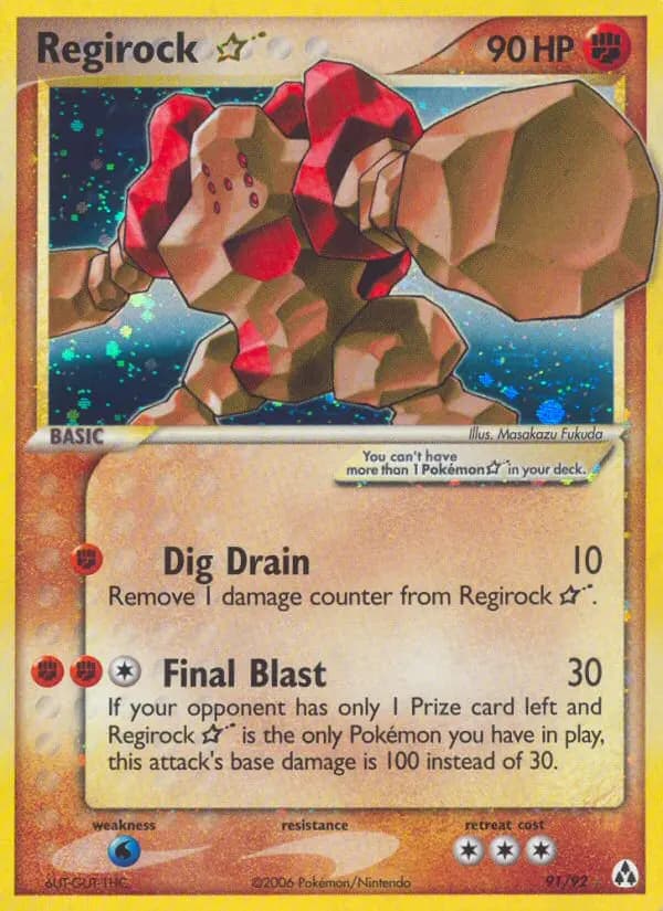 Regirock Star — Legend Maker card #91