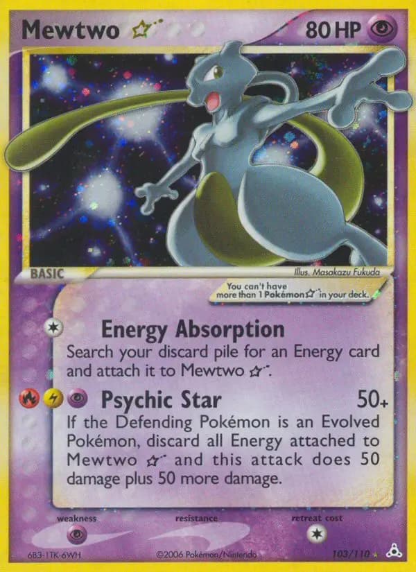 Mewtwo Star — Holon Phantoms card #103