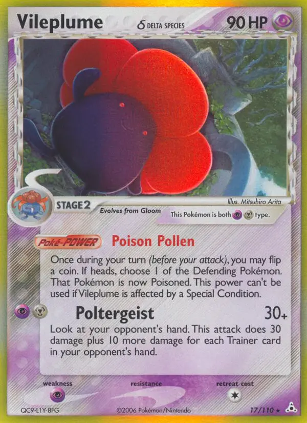 Vileplume δ — Holon Phantoms card #17