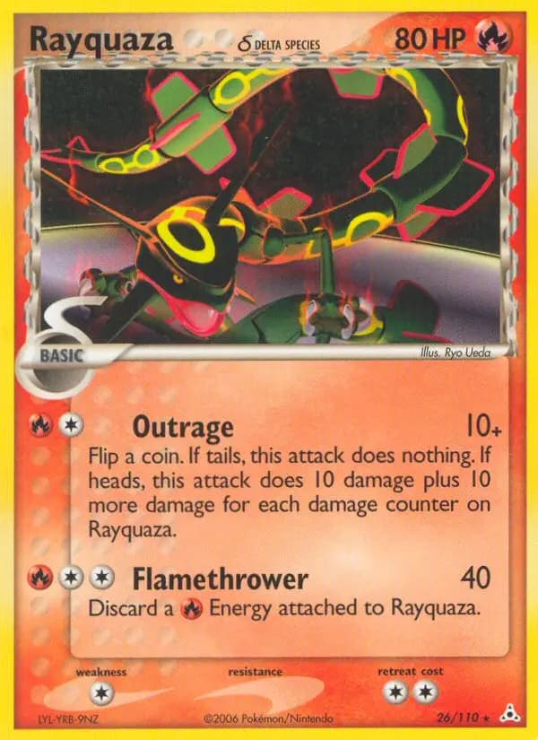 Rayquaza δ — Holon Phantoms card #26