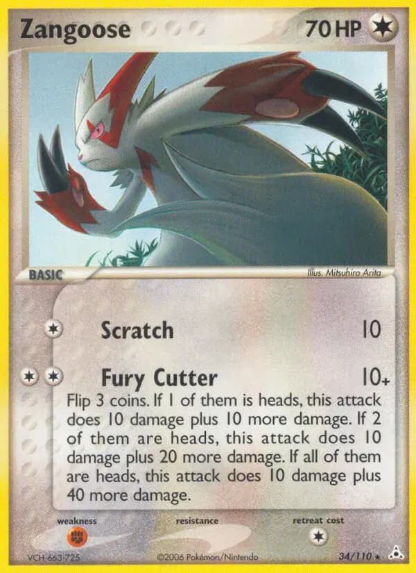 Zangoose — Holon Phantoms card #34