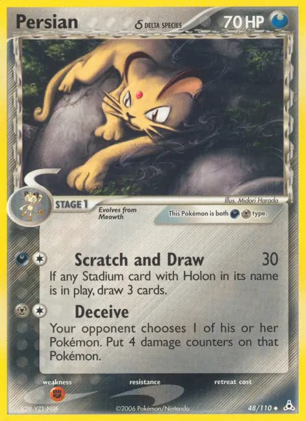 Persian δ — Holon Phantoms card #48
