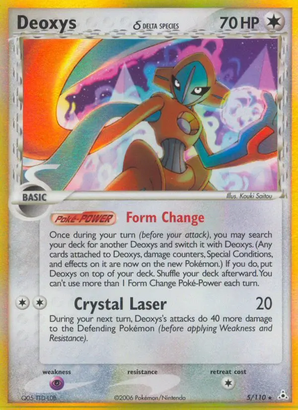 Deoxys δ — Holon Phantoms card #5