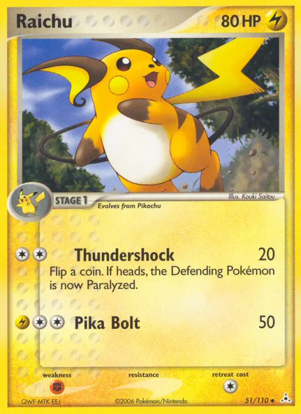 Raichu — Holon Phantoms card #51