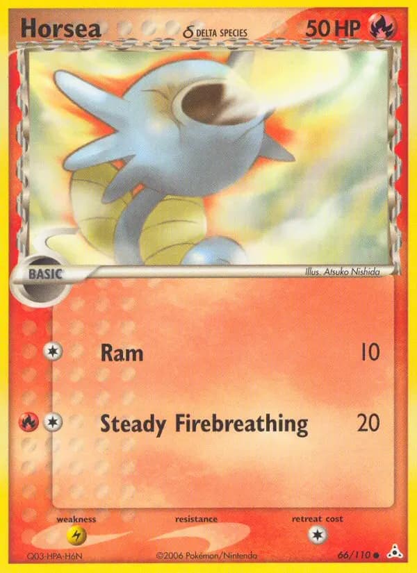 Horsea δ — Holon Phantoms card #66